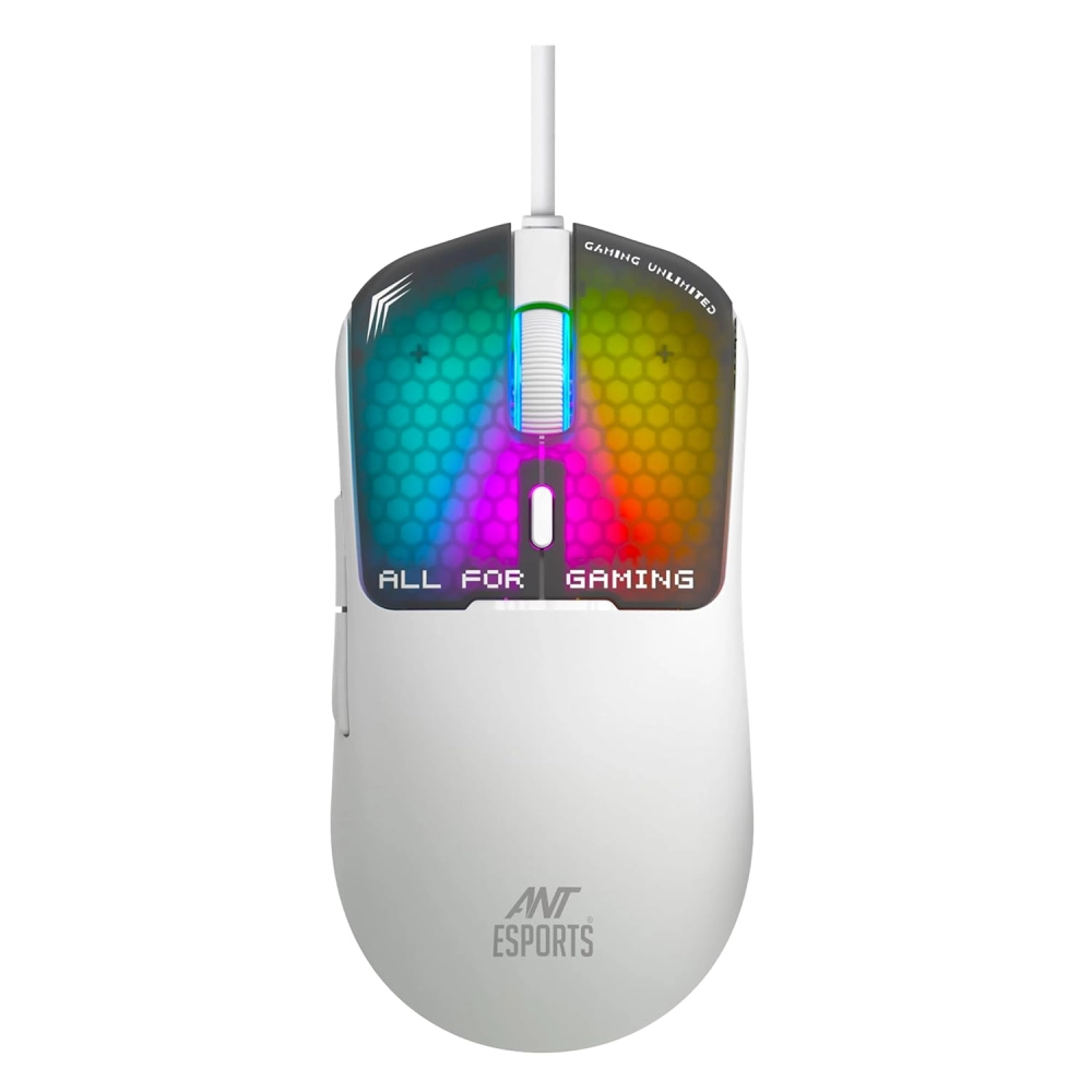 Ant Esports USB Gaming Mouse RGB VIRTUS 100 White view 3
